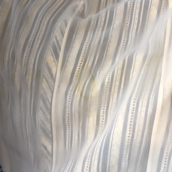 Tory Burch White Purple stripes Polka Dots Sleeveless A Line V-neck Dress 2 - Picture 13 of 16